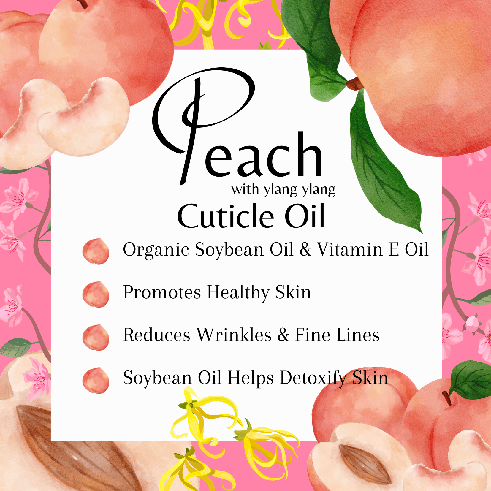 Peach Cuticle Oil