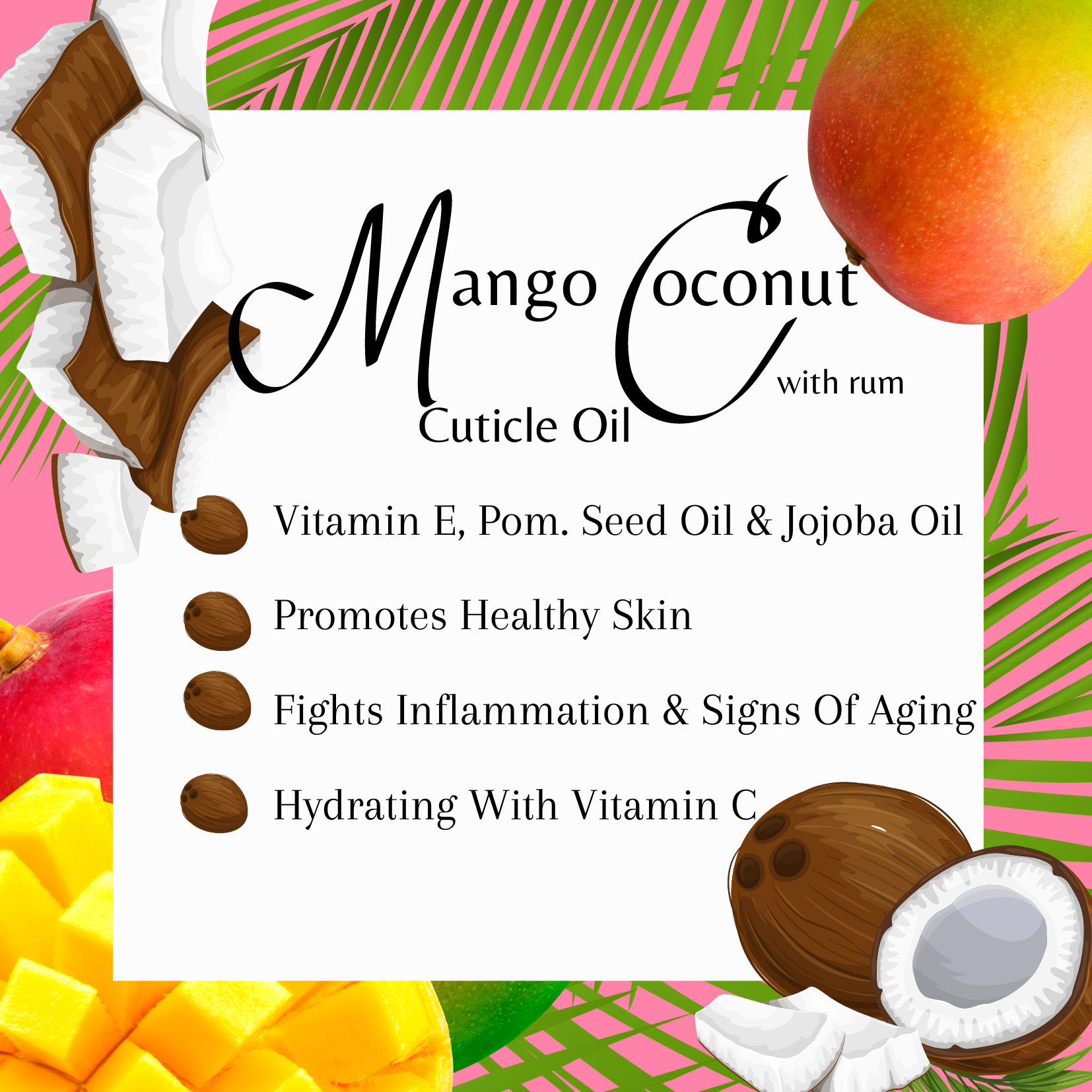 Mango Coconut Cuticle Oil